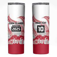 Cook Islands Marathon 2025-Pursuit in Paradise Skinny Tumbler Red Color LT03 Red - Polynesian Pride