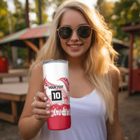 Cook Islands Marathon 2025-Pursuit in Paradise Skinny Tumbler Red Color LT03 - Polynesian Pride