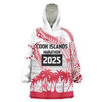 Cook Islands Marathon 2025-Pursuit in Paradise Wearable Blanket Hoodie Red Color LT03 One Size Red - Polynesian Pride