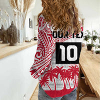 Cook Islands Marathon 2025-Pursuit in Paradise Women Casual Shirt Red Color LT03 - Polynesian Pride