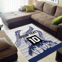 Cook Islands Marathon 2025-Pursuit in Paradise Area Rug Blue Color