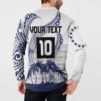 Cook Islands Marathon 2025-Pursuit in Paradise Button Sweatshirt Blue Color LT03 - Polynesian Pride