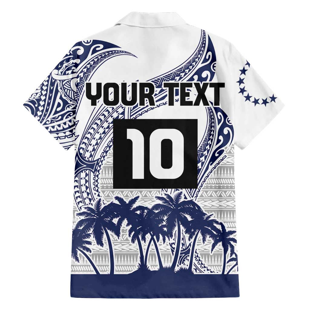 Cook Islands Marathon 2025-Pursuit in Paradise Family Matching Off Shoulder Short Dress and Hawaiian Shirt Blue Color LT03 - Polynesian Pride