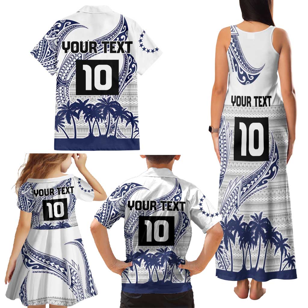 Cook Islands Marathon 2025-Pursuit in Paradise Family Matching Tank Maxi Dress and Hawaiian Shirt Blue Color LT03 - Polynesian Pride