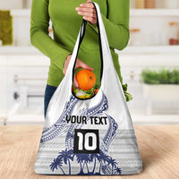 Cook Islands Marathon 2025-Pursuit in Paradise Grocery Bag Blue Color