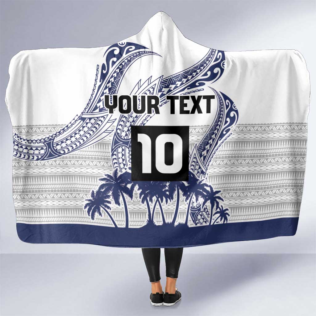 Cook Islands Marathon 2025-Pursuit in Paradise Hooded Blanket Blue Color LT03 One Size Blue - Polynesian Pride
