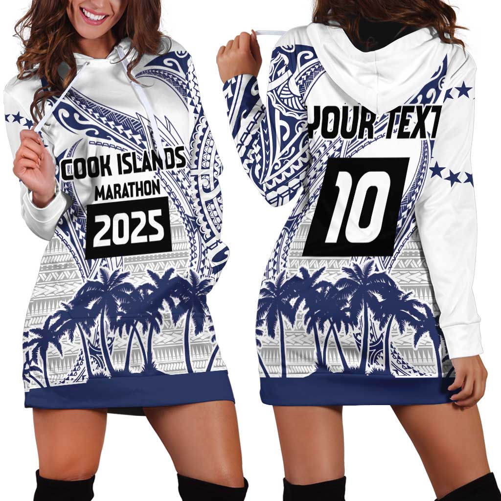 Cook Islands Marathon 2025-Pursuit in Paradise Hoodie Dress Blue Color LT03 - Polynesian Pride