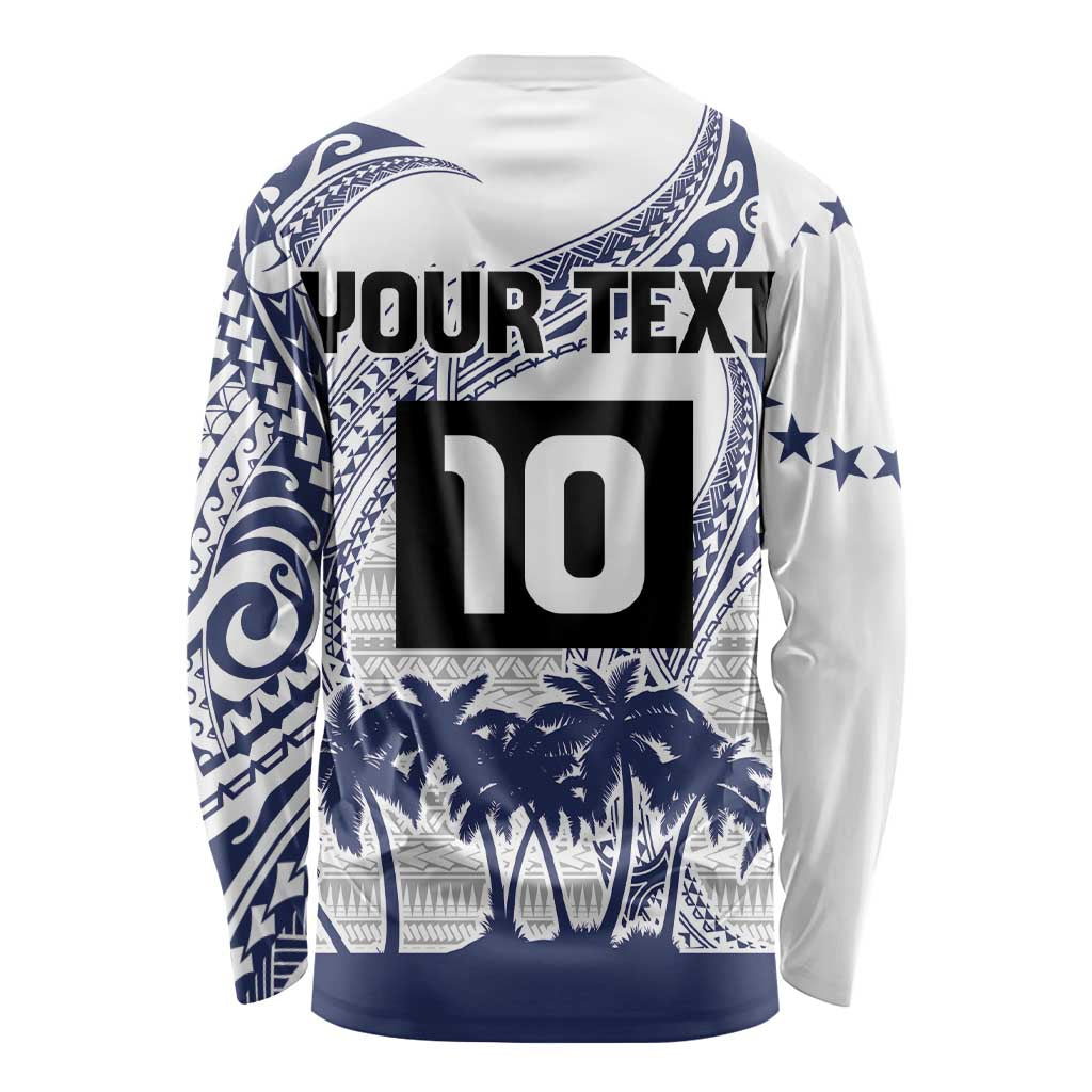 Cook Islands Marathon 2025-Pursuit in Paradise Long Sleeve Shirt Blue Color