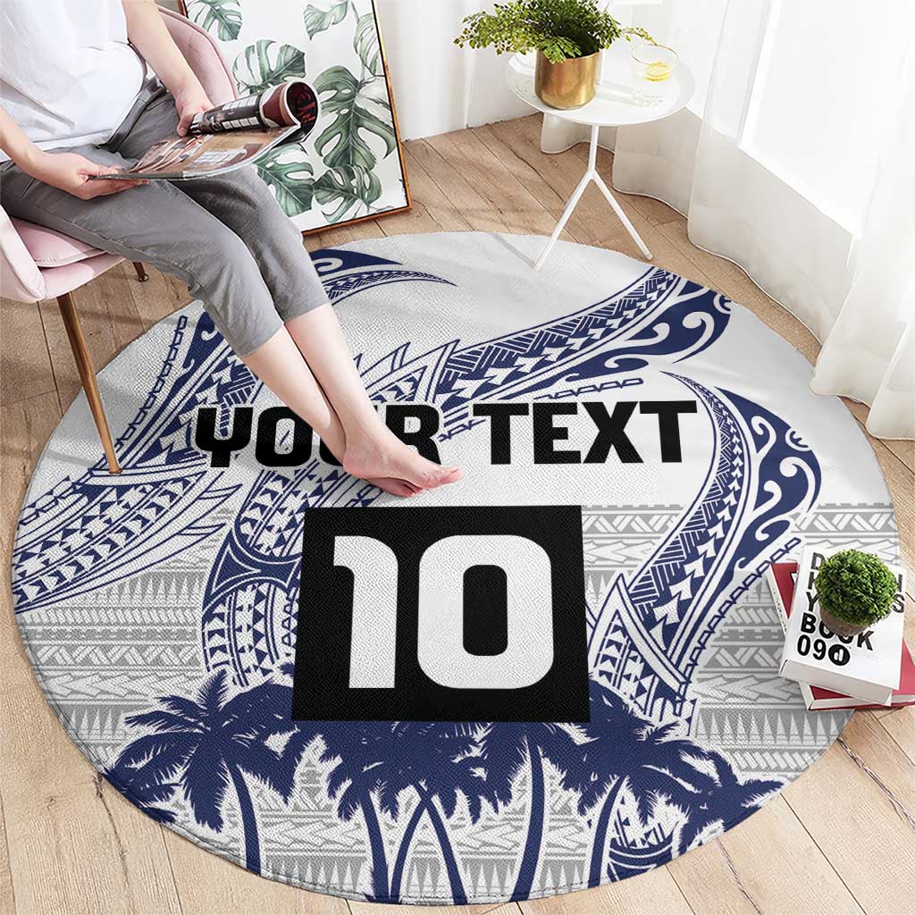 Cook Islands Marathon 2025-Pursuit in Paradise Round Carpet Blue Color LT03 - Polynesian Pride