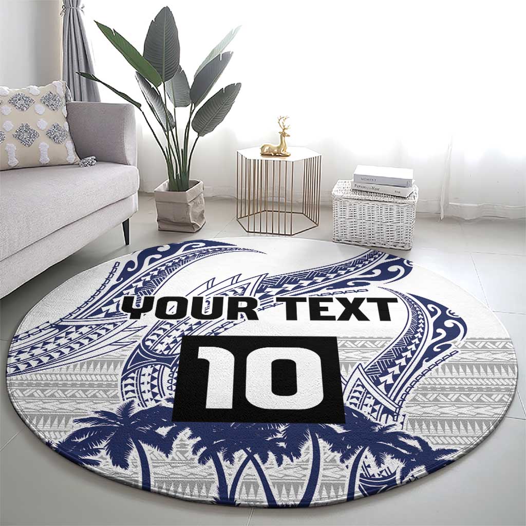 Cook Islands Marathon 2025-Pursuit in Paradise Round Carpet Blue Color LT03 - Polynesian Pride