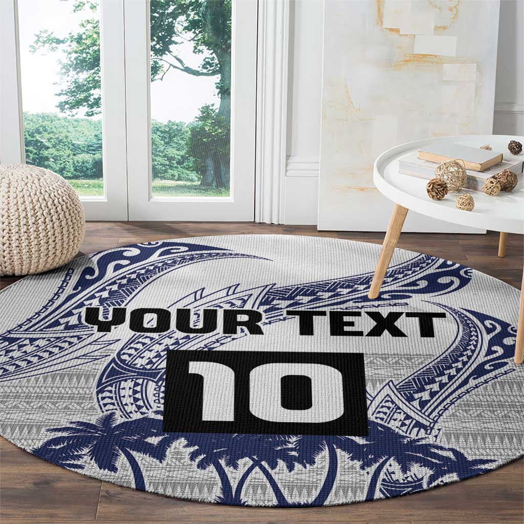 Cook Islands Marathon 2025-Pursuit in Paradise Round Carpet Blue Color LT03 - Polynesian Pride