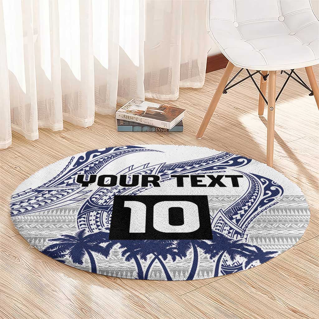 Cook Islands Marathon 2025-Pursuit in Paradise Round Carpet Blue Color LT03 - Polynesian Pride