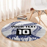 Cook Islands Marathon 2025-Pursuit in Paradise Round Carpet Blue Color LT03 - Polynesian Pride