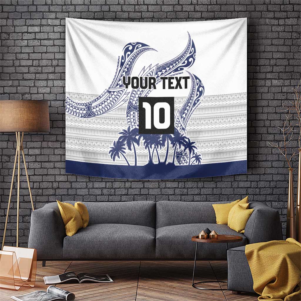 Cook Islands Marathon 2025-Pursuit in Paradise Tapestry Blue Color LT03 Blue - Polynesian Pride