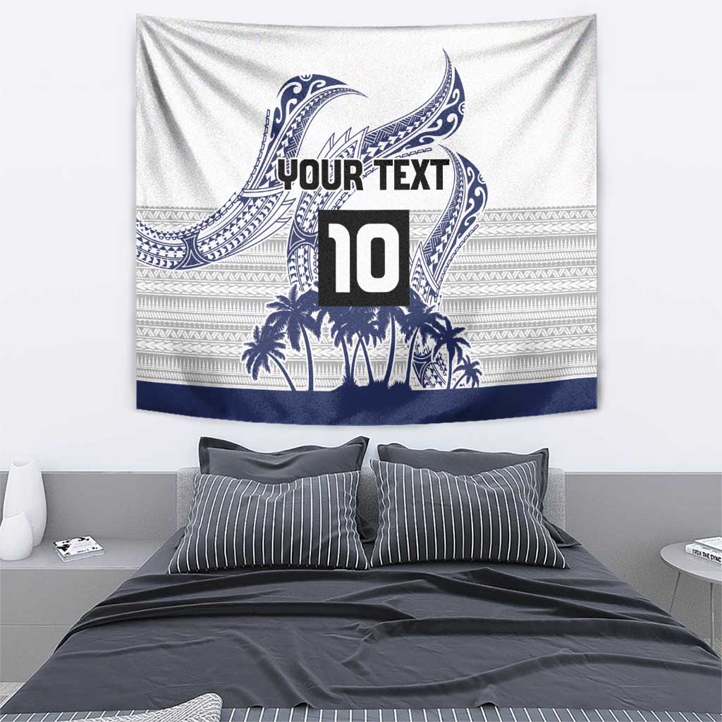 Cook Islands Marathon 2025-Pursuit in Paradise Tapestry Blue Color LT03 - Polynesian Pride