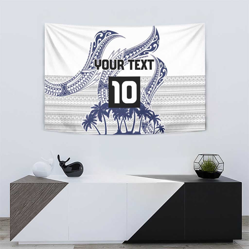 Cook Islands Marathon 2025-Pursuit in Paradise Tapestry Blue Color LT03 - Polynesian Pride