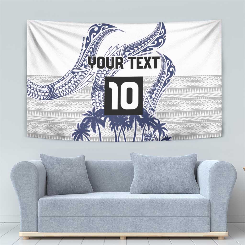 Cook Islands Marathon 2025-Pursuit in Paradise Tapestry Blue Color LT03 - Polynesian Pride