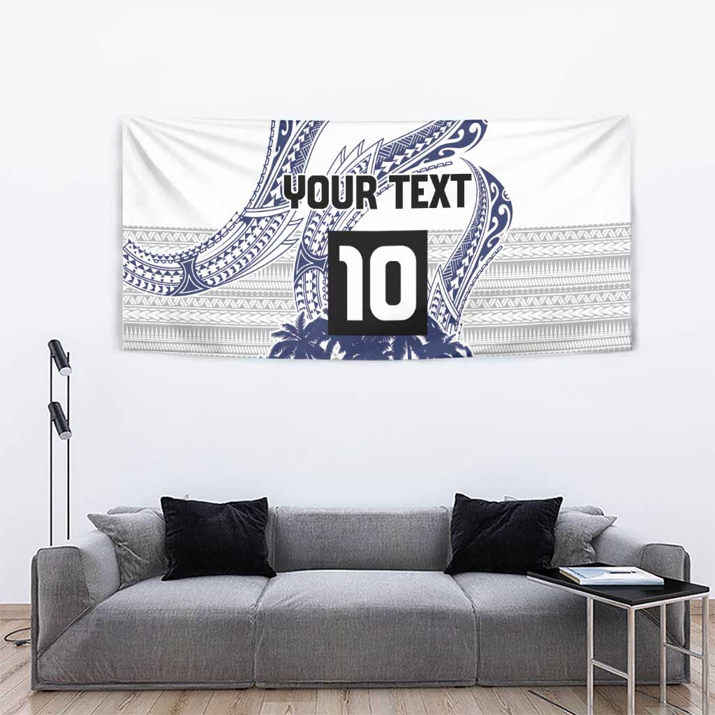 Cook Islands Marathon 2025-Pursuit in Paradise Tapestry Blue Color LT03 - Polynesian Pride