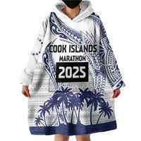 Cook Islands Marathon 2025-Pursuit in Paradise Wearable Blanket Hoodie Blue Color LT03 - Polynesian Pride
