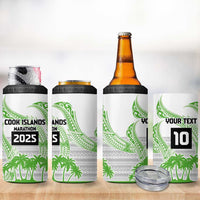 Cook Islands Marathon 2025-Pursuit in Paradise 4 in 1 Can Cooler Tumbler Green Color LT03 - Polynesian Pride