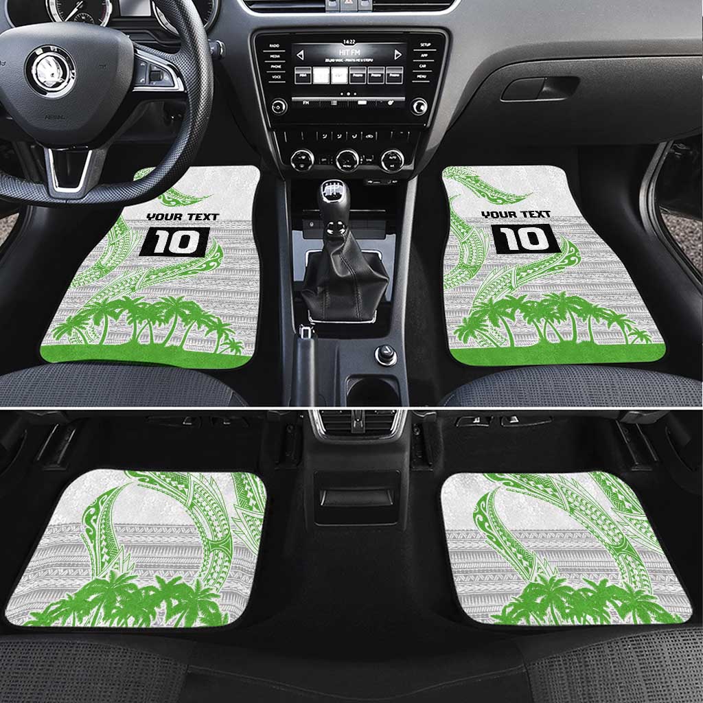 Cook Islands Marathon 2025-Pursuit in Paradise Car Mats Green Color LT03 Set 4pcs Green - Polynesian Pride