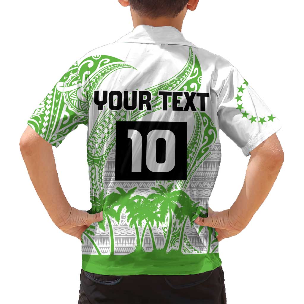 Cook Islands Marathon 2025-Pursuit in Paradise Family Matching Long Sleeve Bodycon Dress and Hawaiian Shirt Green Color LT03 - Polynesian Pride