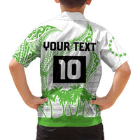 Cook Islands Marathon 2025-Pursuit in Paradise Family Matching Puletasi and Hawaiian Shirt Green Color LT03 - Polynesian Pride