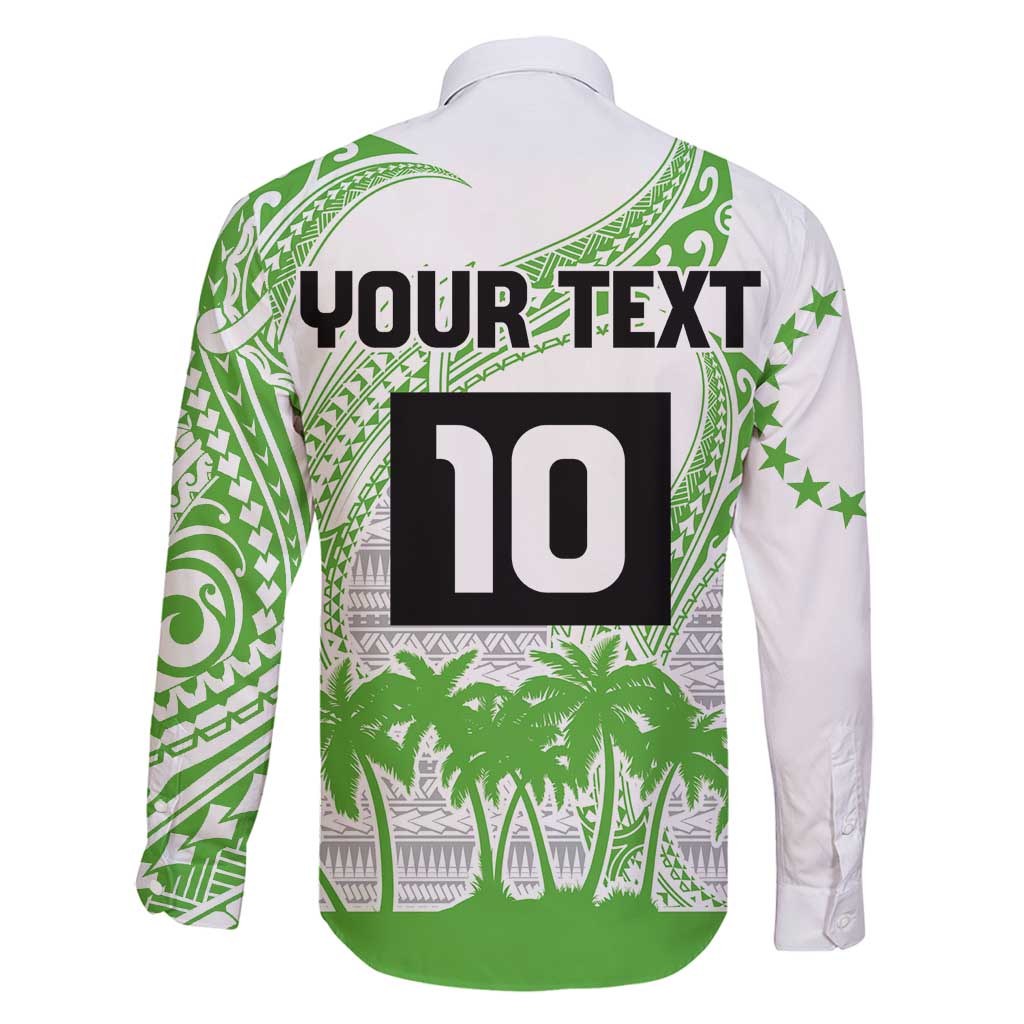 Cook Islands Marathon 2025-Pursuit in Paradise Family Matching Summer Maxi Dress and Hawaiian Shirt Green Color LT03 - Polynesian Pride