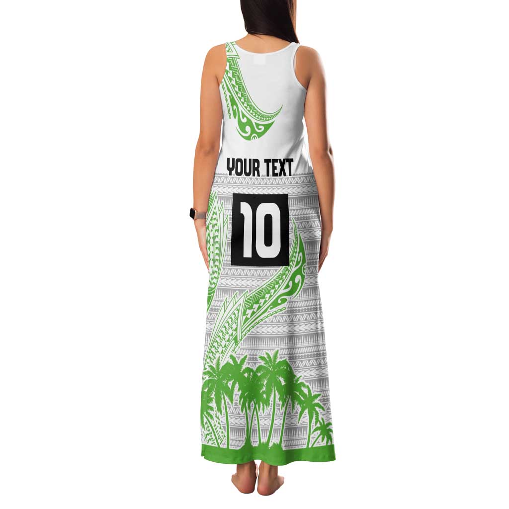 Cook Islands Marathon 2025-Pursuit in Paradise Family Matching Tank Maxi Dress and Hawaiian Shirt Green Color LT03 - Polynesian Pride