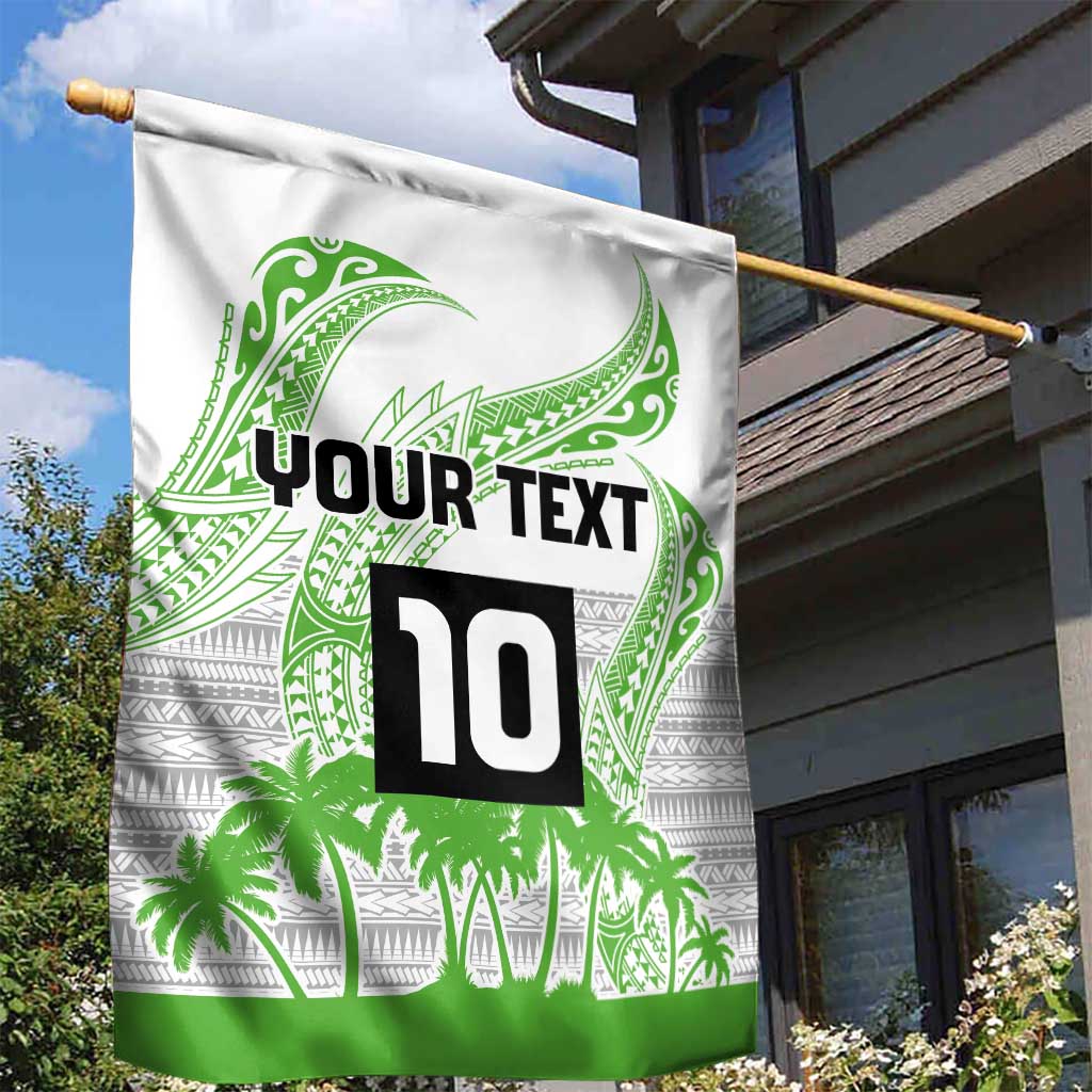 Cook Islands Marathon 2025-Pursuit in Paradise Garden Flag Green Color LT03 - Polynesian Pride