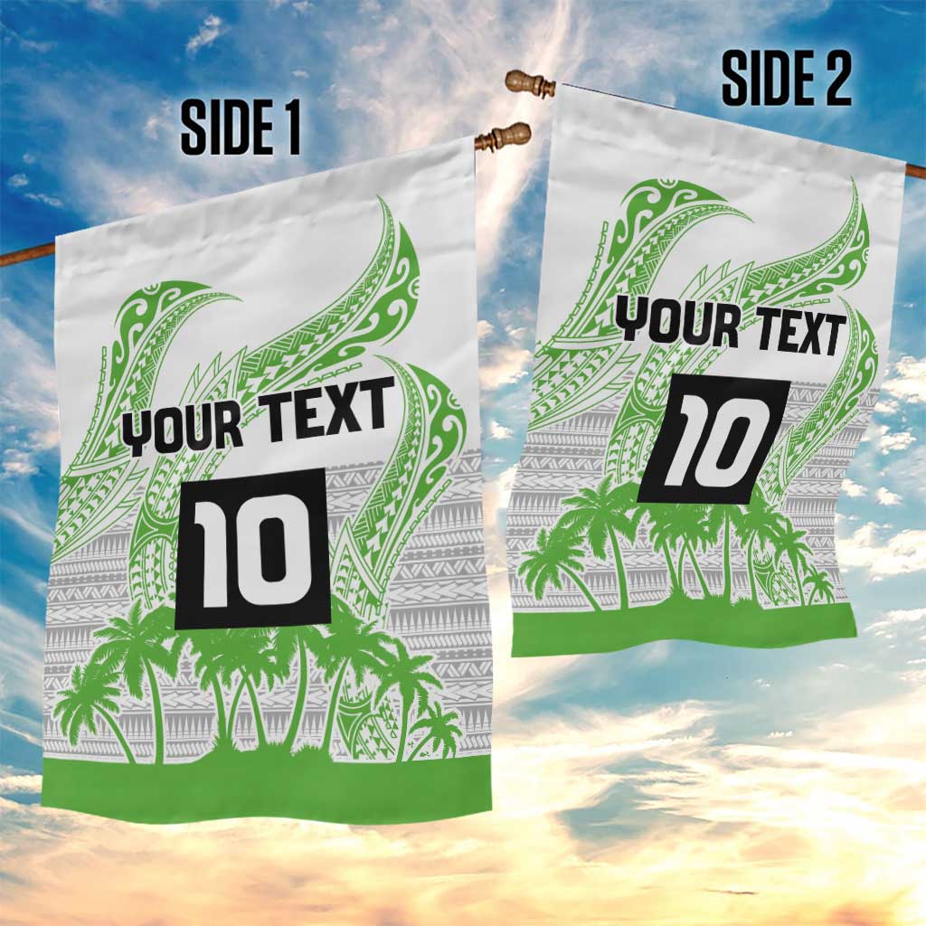 Cook Islands Marathon 2025-Pursuit in Paradise Garden Flag Green Color LT03 - Polynesian Pride