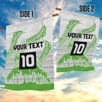 Cook Islands Marathon 2025-Pursuit in Paradise Garden Flag Green Color LT03 - Polynesian Pride
