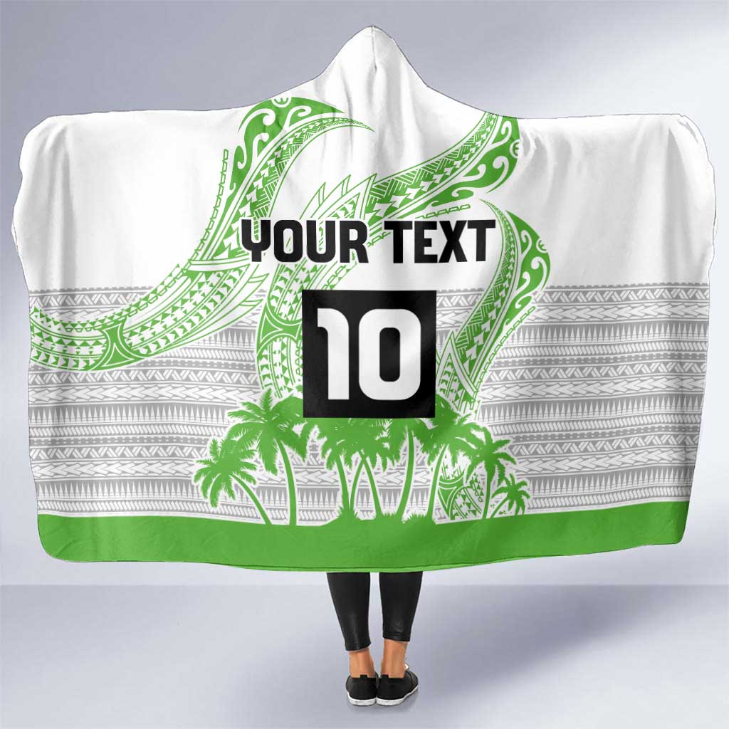 Cook Islands Marathon 2025-Pursuit in Paradise Hooded Blanket Green Color LT03 One Size Green - Polynesian Pride