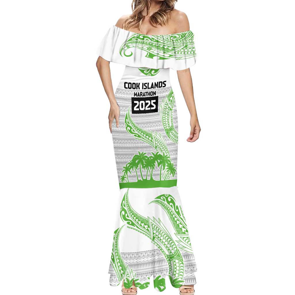 Cook Islands Marathon 2025-Pursuit in Paradise Mermaid Dress Green Color LT03 - Polynesian Pride