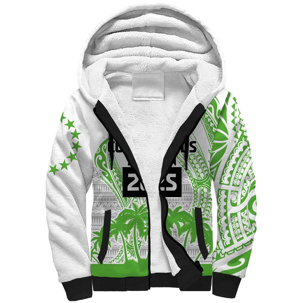 Cook Islands Marathon 2025-Pursuit in Paradise Sherpa Hoodie Green Color LT03 Unisex Green - Polynesian Pride