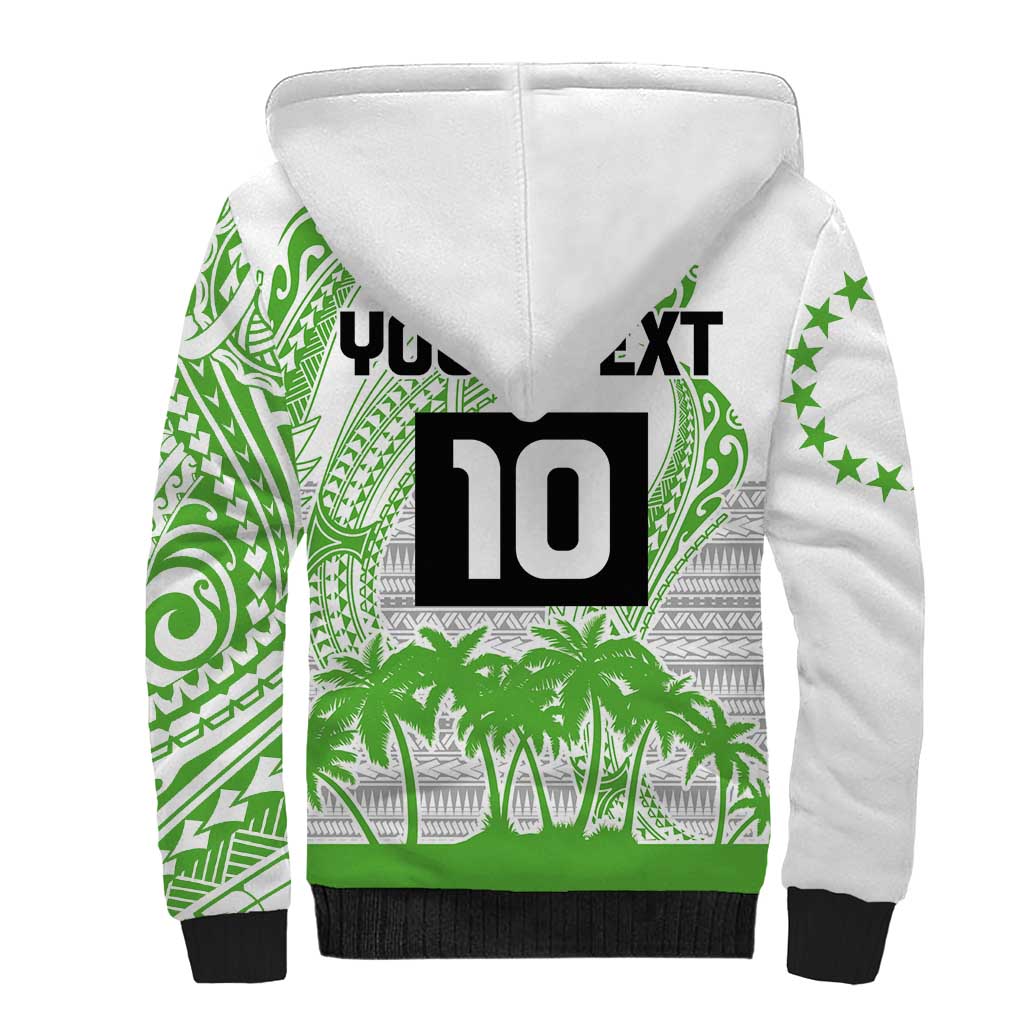Cook Islands Marathon 2025-Pursuit in Paradise Sherpa Hoodie Green Color LT03 - Polynesian Pride