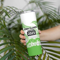Cook Islands Marathon 2025-Pursuit in Paradise Skinny Tumbler Green Color LT03 - Polynesian Pride