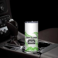 Cook Islands Marathon 2025-Pursuit in Paradise Skinny Tumbler Green Color LT03 - Polynesian Pride