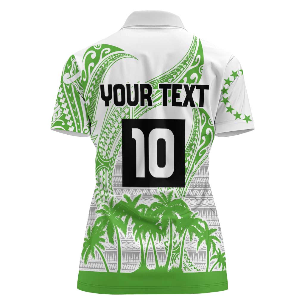Cook Islands Marathon 2025-Pursuit in Paradise Women Polo Shirt Green Color