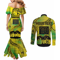 Cook Islands Marathon 2025-Pursuit in Paradise Couples Matching Mermaid Dress and Long Sleeve Button Shirt Special Edition LT03 - Polynesian Pride