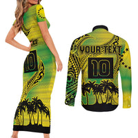 Cook Islands Marathon 2025-Pursuit in Paradise Couples Matching Short Sleeve Bodycon Dress and Long Sleeve Button Shirt Special Edition LT03 - Polynesian Pride