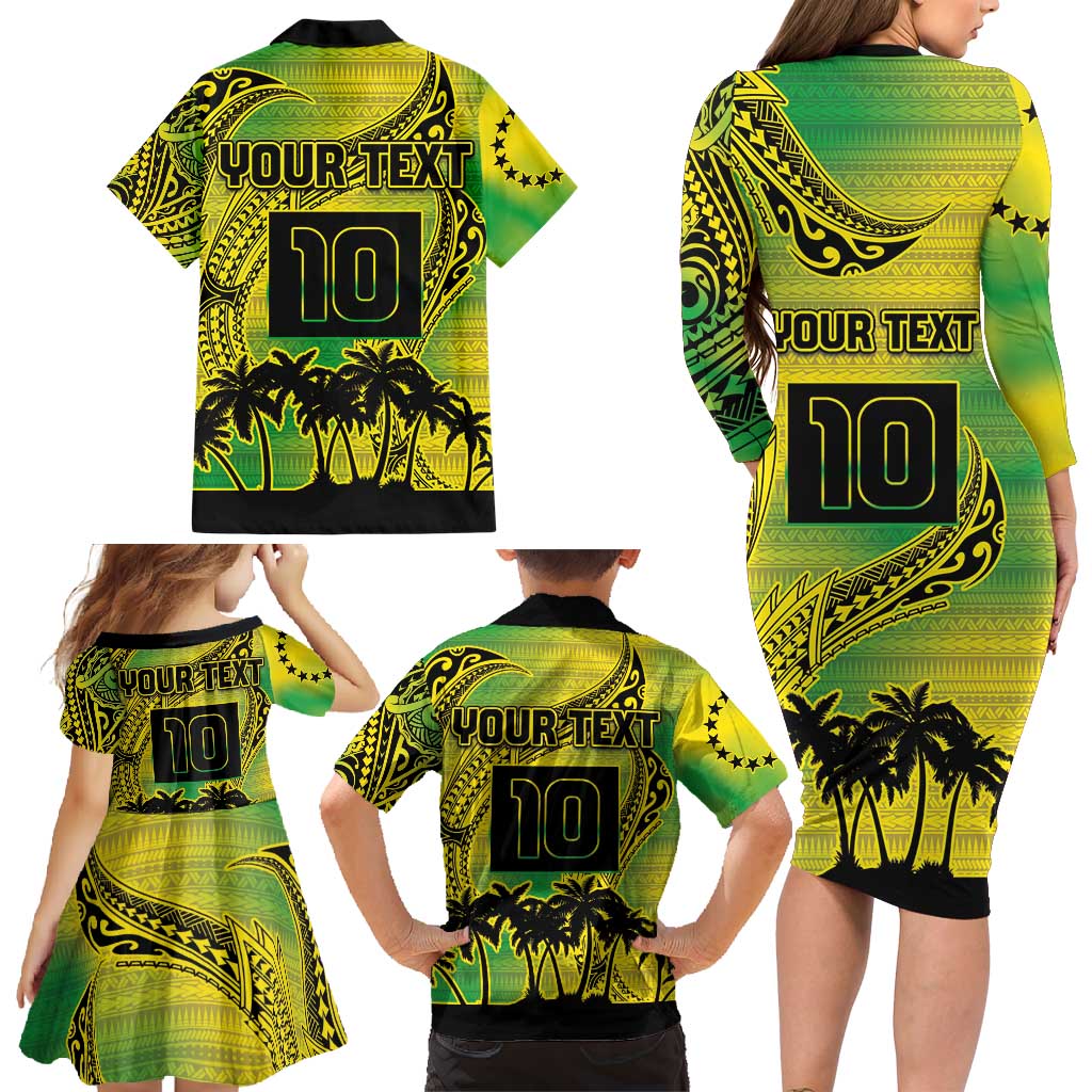 Cook Islands Marathon 2025-Pursuit in Paradise Family Matching Long Sleeve Bodycon Dress and Hawaiian Shirt Special Edition LT03 - Polynesian Pride