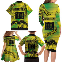 Cook Islands Marathon 2025-Pursuit in Paradise Family Matching Long Sleeve Bodycon Dress and Hawaiian Shirt Special Edition LT03 - Polynesian Pride