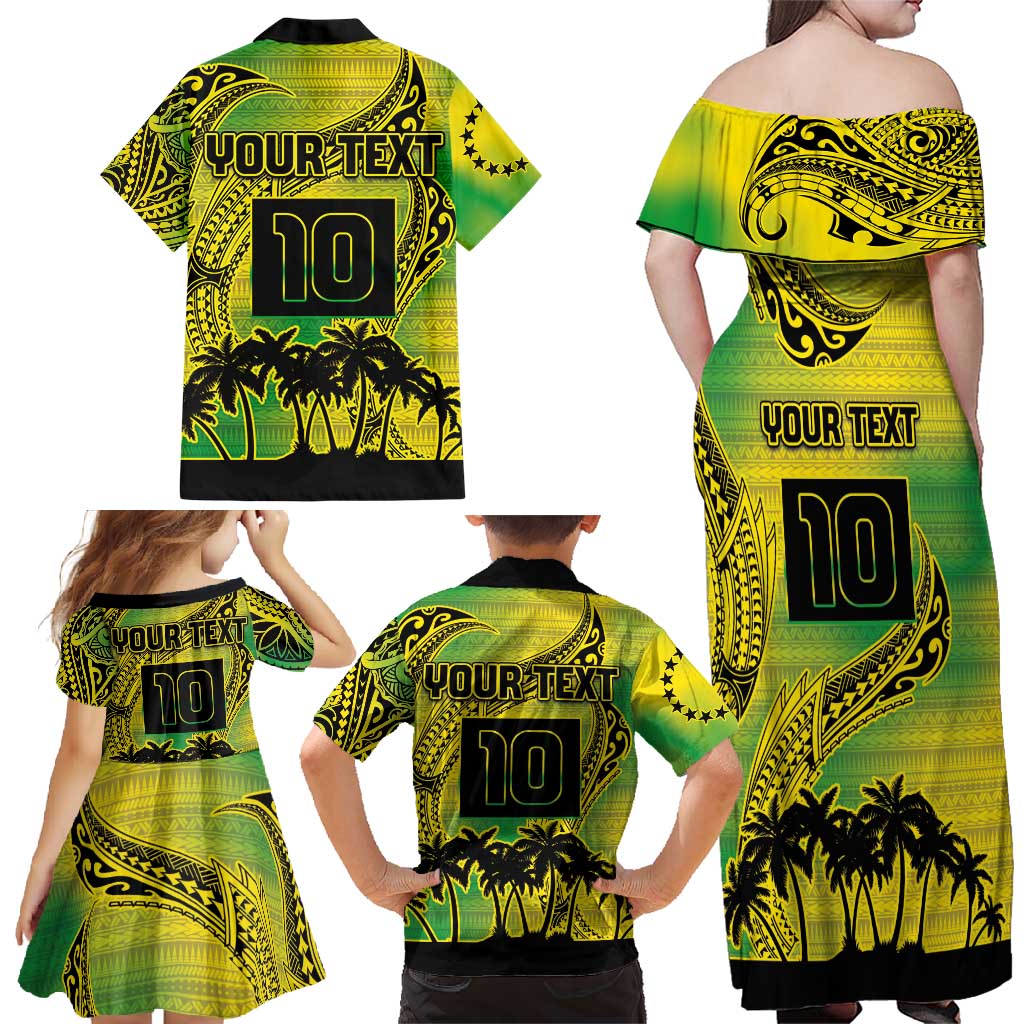Cook Islands Marathon 2025-Pursuit in Paradise Family Matching Off Shoulder Maxi Dress and Hawaiian Shirt Special Edition LT03 - Polynesian Pride