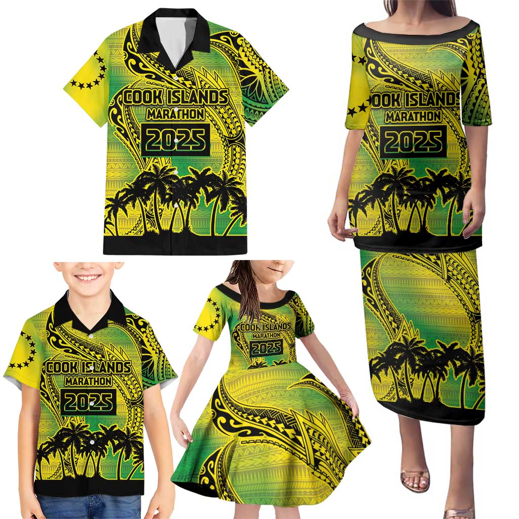 Cook Islands Marathon 2025-Pursuit in Paradise Family Matching Puletasi and Hawaiian Shirt Special Edition LT03 - Polynesian Pride