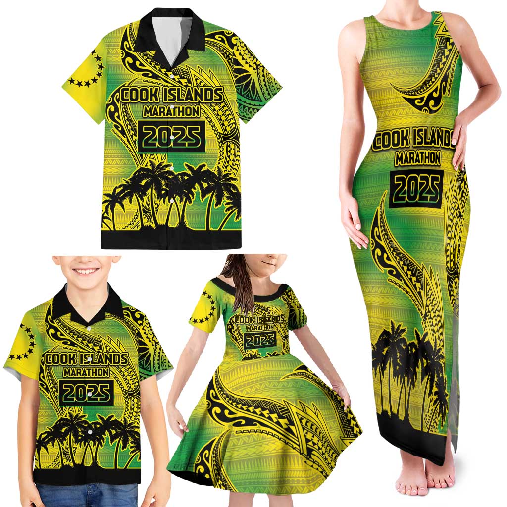 Cook Islands Marathon 2025-Pursuit in Paradise Family Matching Tank Maxi Dress and Hawaiian Shirt Special Edition LT03 - Polynesian Pride