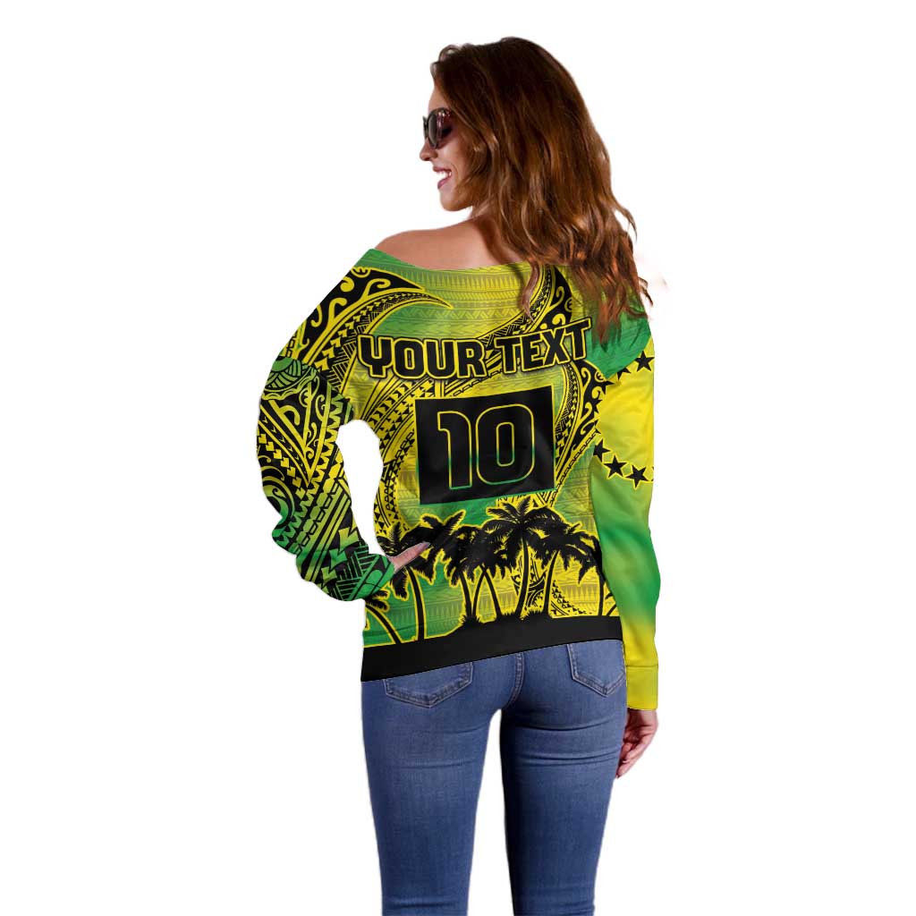 Cook Islands Marathon 2025-Pursuit in Paradise Off Shoulder Sweater Special Edition