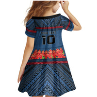 Custom Toa Samoa Rugby Family Matching Mermaid Dress and Hawaiian Shirt Samoan Warrior Ula Fala Tribal Pattern LT03 - Polynesian Pride