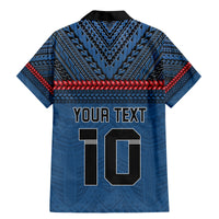 Custom Toa Samoa Rugby Family Matching Mermaid Dress and Hawaiian Shirt Samoan Warrior Ula Fala Tribal Pattern LT03 - Polynesian Pride