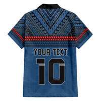 Custom Toa Samoa Rugby Family Matching Short Sleeve Bodycon Dress and Hawaiian Shirt Samoan Warrior Ula Fala Tribal Pattern LT03 - Polynesian Pride